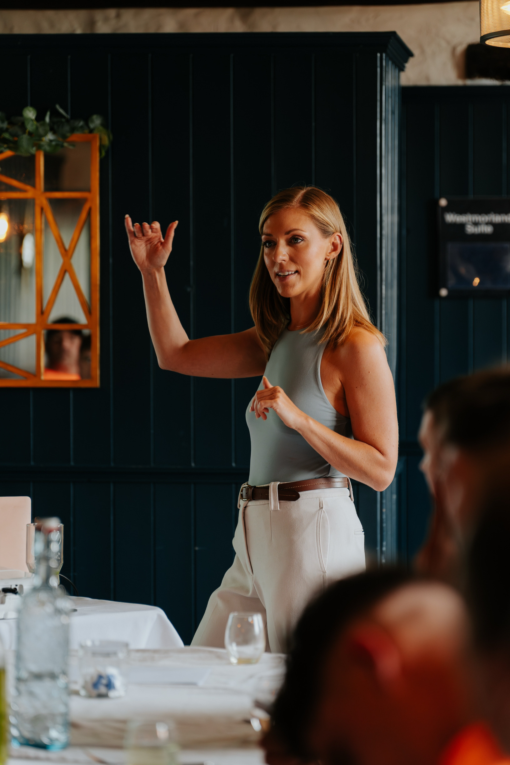 Lizzie Butcher facilitating a leadership workshop